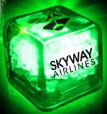 Liquid Activated Light Up Ice Cube Green with Your Custom Logo - Free Set Up! (Min Qty 144) main image